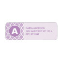 Search for quatrefoil return address labels Pattern