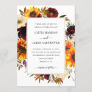 Search for red sunflower wedding invitations Burgundy