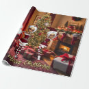 Search for elves wrapping paper Santa claus