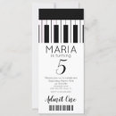 Search for piano invitations Black and white