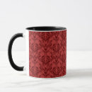 Search for red damask mugs Antique