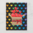 Search for heart design postcards Colourful