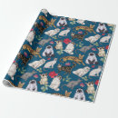Search for pet lover wrapping paper Blue