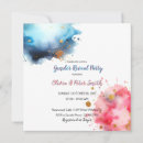 Search for gender reveal save the dates Pink and blue