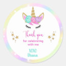 Search for unicorn rainbow stickers Pink and gold
