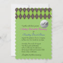 Search for golf wedding invitations White