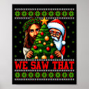 Search for santa and jesus posters Cute