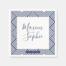 Search for navy blue wedding napkins Contemporary
