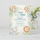 Search for jungle 4th birthday invitations Zoo