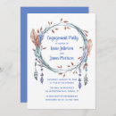 Search for indian engagement party invitations Blue
