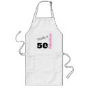 Search for elegant birthday party aprons 50th