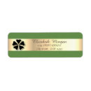 Search for shamrock return address labels Gold