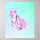 Search for pink ballet shoes posters Watercolor