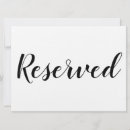 Search for reserved for family signs Bride
