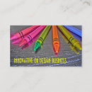 Search for crayon business cards Colourful