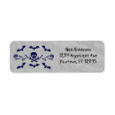 Search for skull and crossbones return address labels Halloween