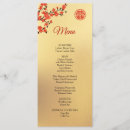 Search for red and gold wedding menus Couple