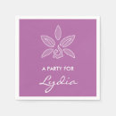 Search for purple orchid napkins Simple