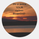 Search for carbon footprint stickers Earth