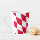 Search for red diamond mugs Red and white
