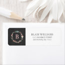 Search for chalkboard floral return address labels Flowers