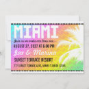 Search for miami invitations Colourful
