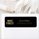 Search for university return address labels Wake forest university