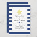 Search for stripes rehearsal dinner invitations Sea
