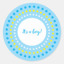 Search for blue polka dot stickers Baby boy