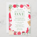 Search for snowman birthday invitations Red and green