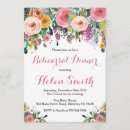 Search for floral rehearsal dinner invitations Pink