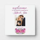 Search for pink flowers welcome wedding signs Trendy
