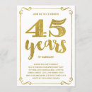 Search for 45th anniversary invitations Vintage