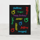 Search for boys 15th birthday cards Happy
