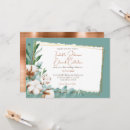 Search for teal and copper wedding invitations Trendy