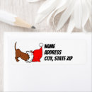 Search for dachshund puppy return address labels Funny
