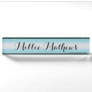 Search for teal name plates Desk