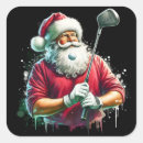 Search for fun golf stickers Santa claus