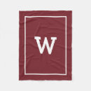 Search for burgundy blankets Monogrammed