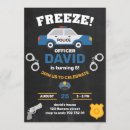 Search for police invitations Chalkboard