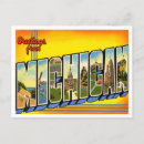 Search for vintage michigan postcards Travel