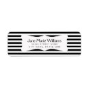 Search for chic stripes return address labels Trendy