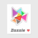 Search for fun triangle stickers Colourful