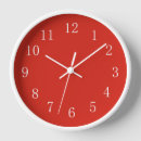 Search for white numbers clocks Red