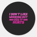 Search for sarcastic work stickers Working out vs running