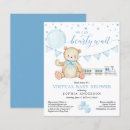 Search for low cost baby shower invitations Teddy bear