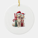 Search for great pyrenees christmas tree decorations Wolf