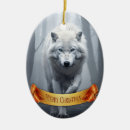 Search for white wolf christmas tree decorations Wolves