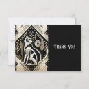Search for black cat thank you cards Modern