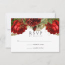 Search for red rose wedding rsvp cards Floral